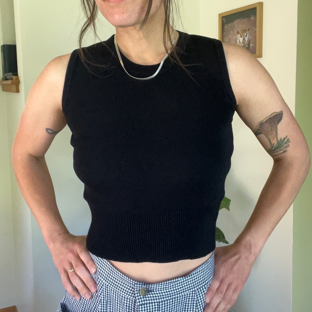 Vintage Joseph A. 1980s cropped tank